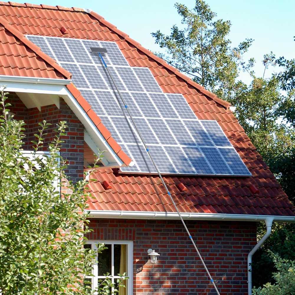 Mitclear langų valymo rinkinys su teleskopiniu kotu 4.7 m, silikoninė ir mikrofibros šluostė, IKU-030475