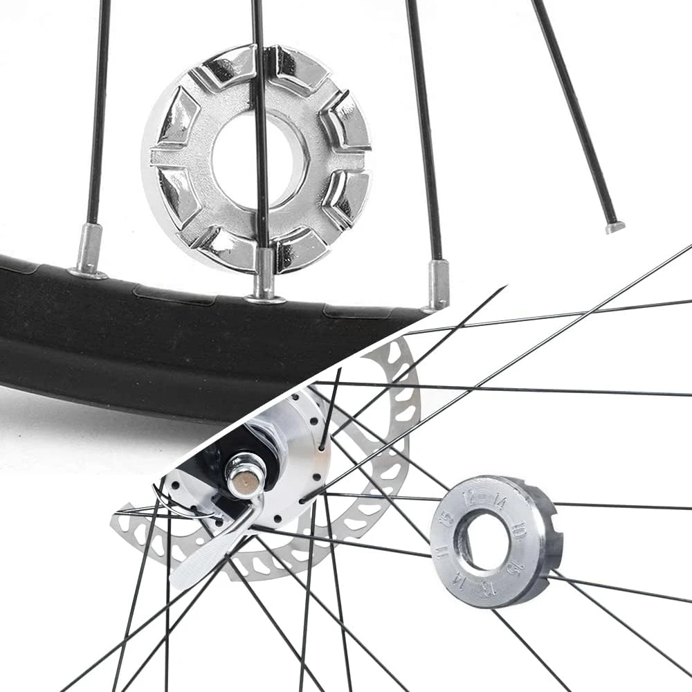mizikuu dviračio stipinų įtempimo matuoklis su 2 stipinų raktais B-bicyST