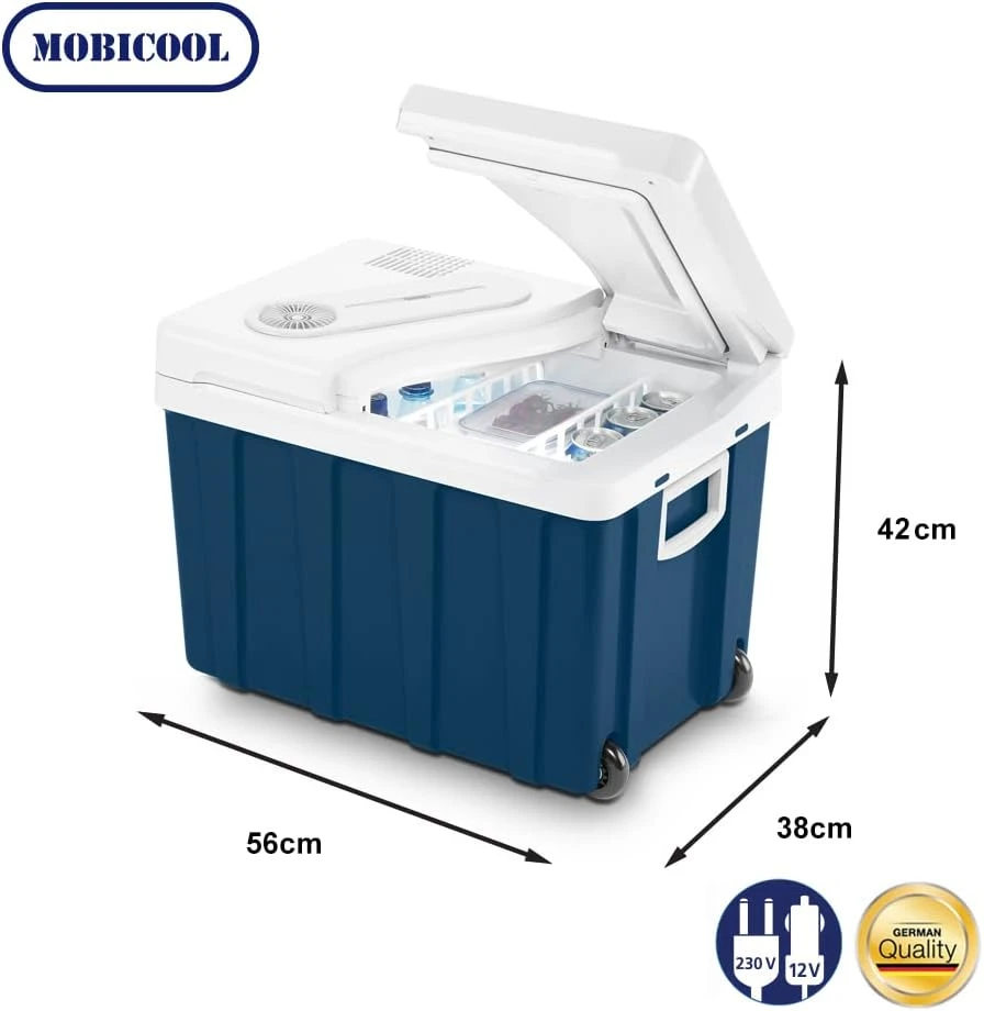 Mobicool elektrinė automobilinė šaldymo dėžė 39 l, 12 V/230 V, su ratukais MQ40W