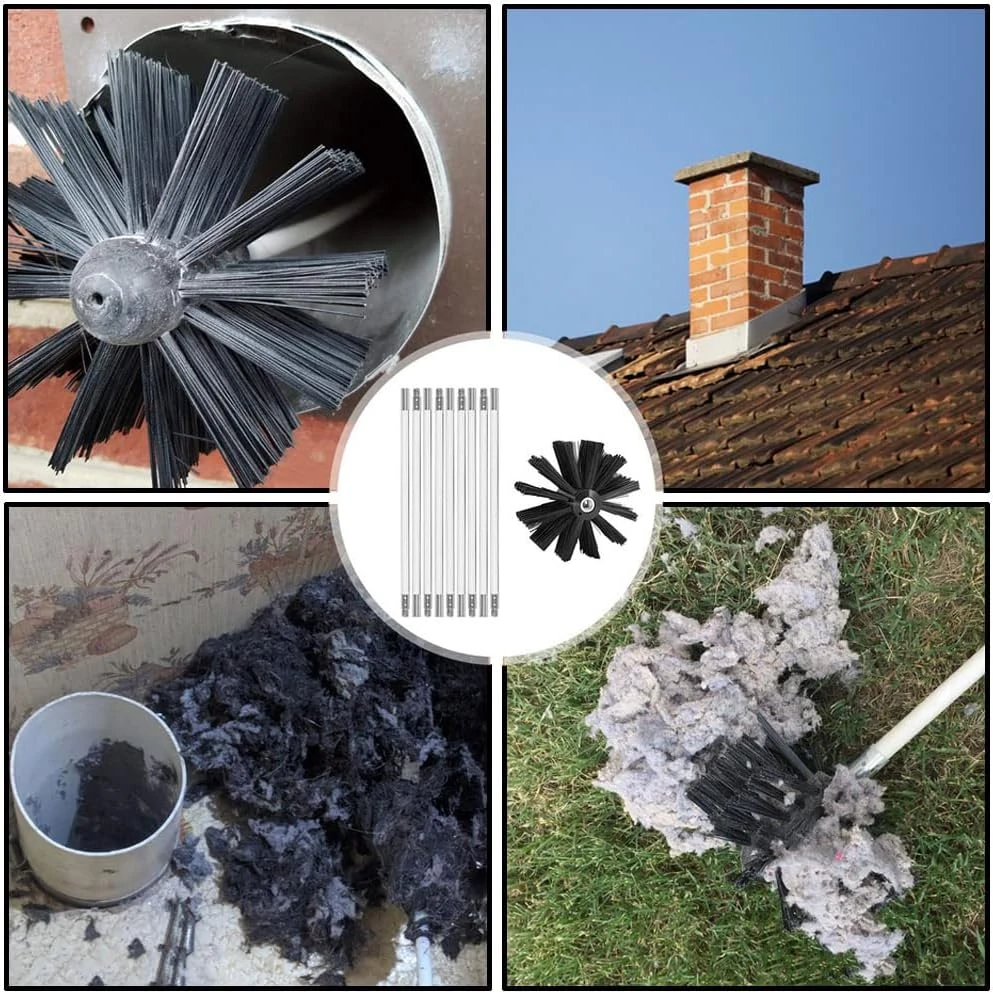 MOCNT kamino valymo šepečių rinkinys su 6 lanksčiais nailoniniais kotais CXYC01A