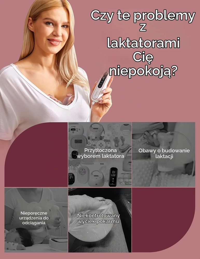 momcozy elektrinis nešiojamas pientraukis V2 Pro BP141 su 3 režimais ir 9 lygiais