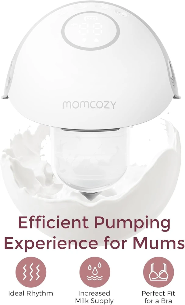 Momcozy nešiojamas elektrinis laktatorius 295 mmHg, 180 ml, M6