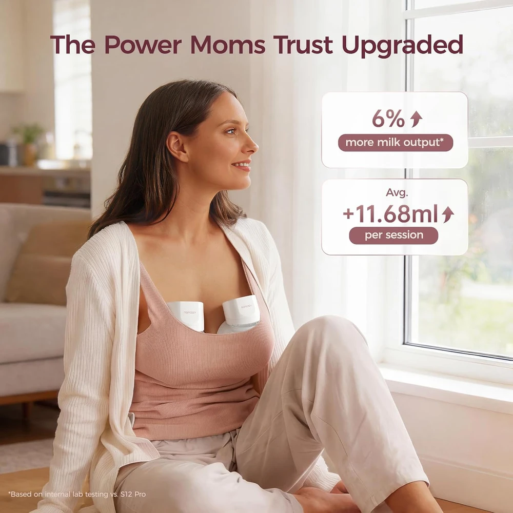 Momcozy nešiojamas elektrinis pientraukis S12 Pro Quick, 3 režimai, 2 vnt.