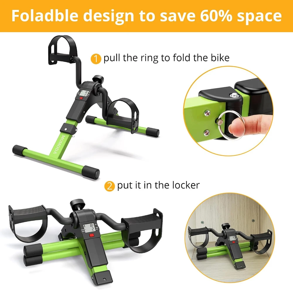 MOMODA mini treniruoklis su pedalais kojoms ir rankoms, sulankstomas, MC05