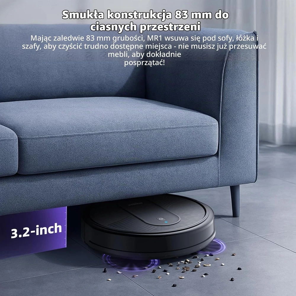 MONSGA robotas dulkių siurblys su plovimu 4000 Pa, 140 min, MR1-NEW