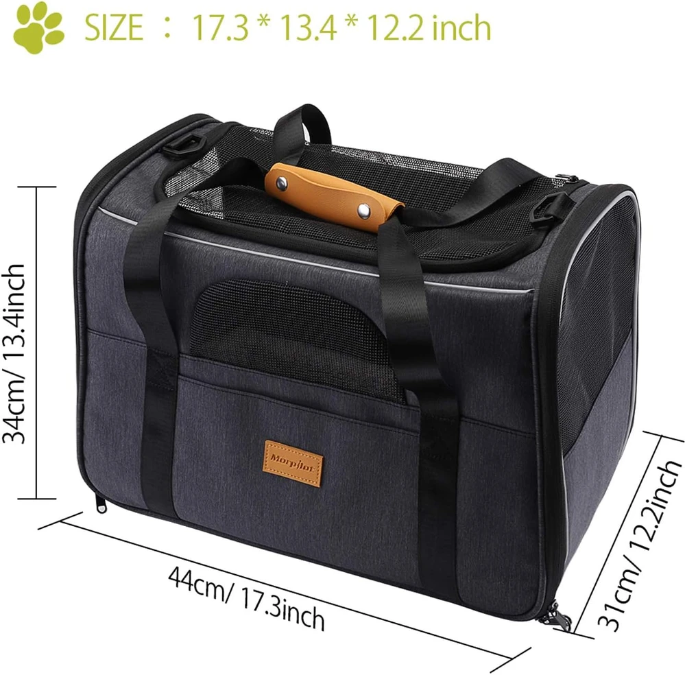 morpilot transportavimo krepšys katėms ir mažiems šunims iki 8kg, 44 × 31 × 34 cm, MPCW010101GL01