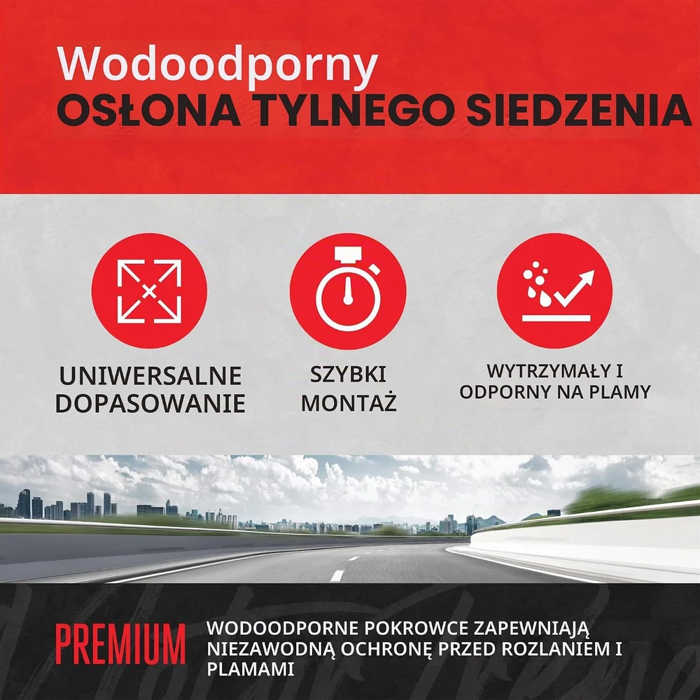 Motor Trend vandeniui atsparus galinės automobilio sėdynės užvalkalas iš neopreno BDSC-278