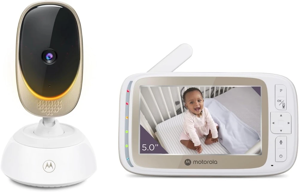 Motorola Nursery vaizdo auklė VM85 Connect su Wi-Fi, 5 col. ekranu ir naktiniu matymu