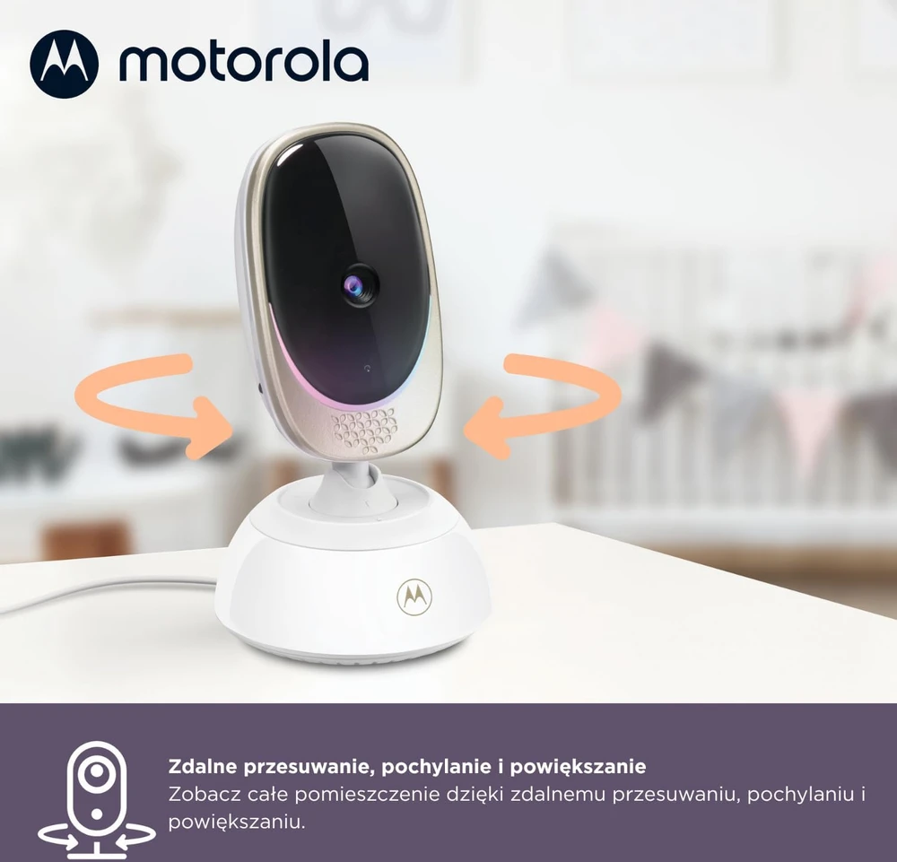 Motorola Nursery vaizdo auklė VM85 Connect su Wi-Fi, 5 col. ekranu ir naktiniu matymu