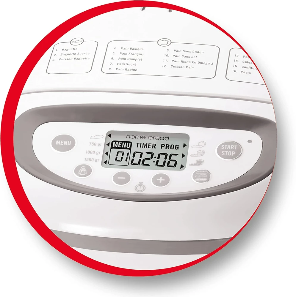Moulinex duonos kepimo aparatas 1,5kg, 16 programų, kepimo forma, OW6101