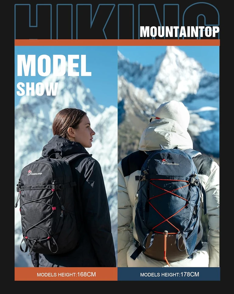 Mountaintop turistinė kuprinė 18 l, iš nailono, mėlyna, unisex