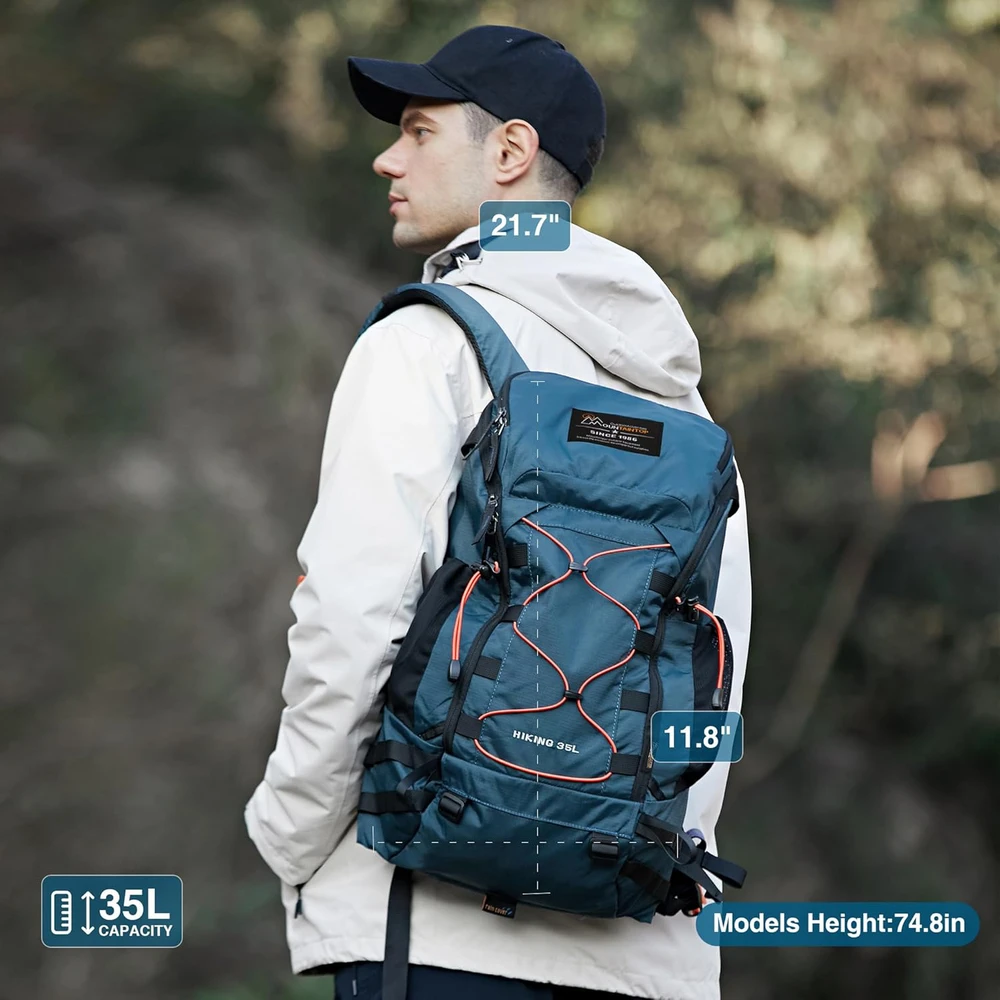 MOUNTAINTOP turistinė kuprinė 40 l, poliesterio, lietaus uždangalas, unisex, YLM6413IIbaolan