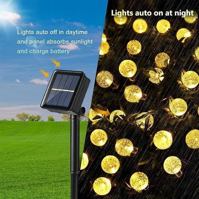 Moxled Lauko girliandos su saulės energija, 11 m