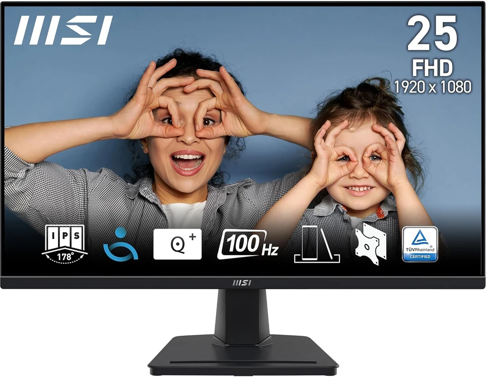 Monitorius MSI PRO MP252 24,5" / FHD / IPS / 100Hz / 1ms MPRT juodos spalvos