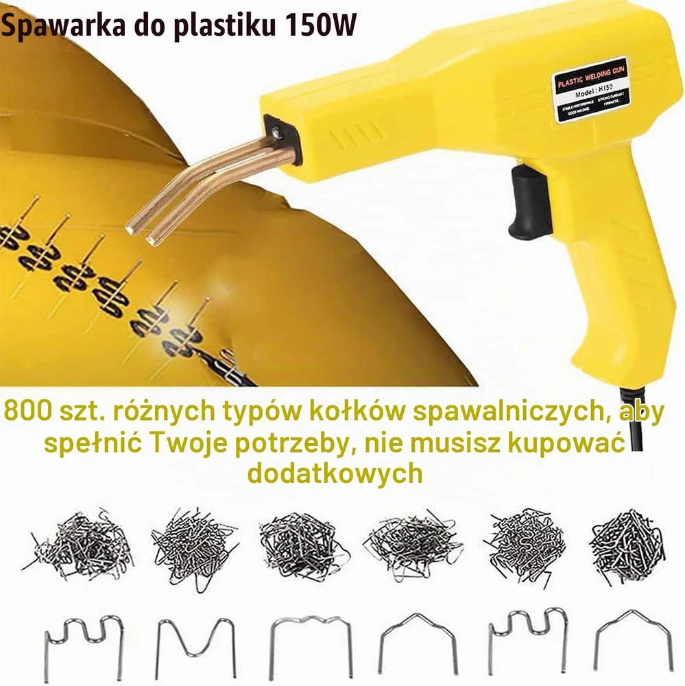 Mytovosn plastikų suvirinimo aparatas 150 W su 800 kabėmis, automobilių dalių remontui HQ-H-01
