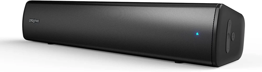 Namų kino sistema Creative Soundbar po monitoriumi Stage Air V2 juodos spalvos Bluetooth 5.3