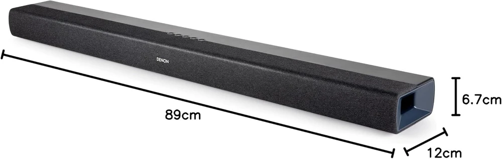 Namų kino sistema Denon garso kolonėlė Dolby Atmos 2.1, Bluetooth, integruoti žemų dažnių garsiakalbiai DHT-S218