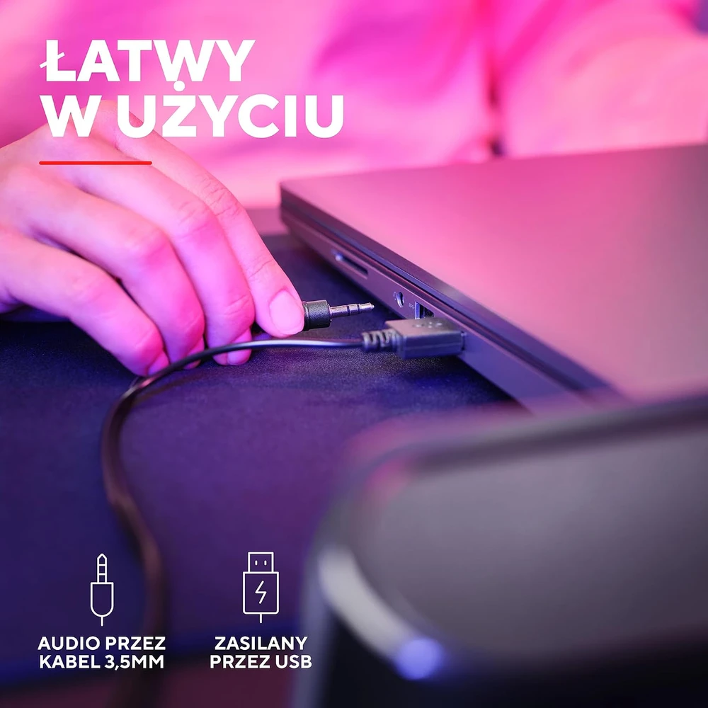 Namų kino sistema GXTrust kompiuterinė garso juosta Rhox RGB, 12 W, USB ir AUX, 25332