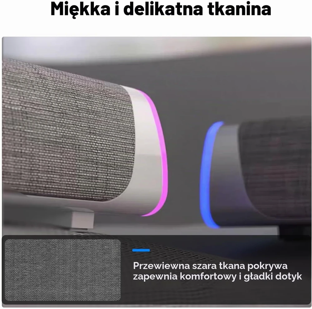 Namų kino sistema SOULION kompiuterio garso juosta R30 su LED apšvietimu, USB ir 3,5 mm jungtimis