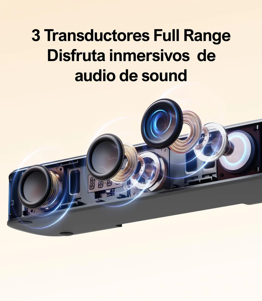 Namų kino sistema ULTIMEA garso juosta 7.1 kan., 280 W, Bluetooth, optinė ir AUX jungtys, Aura A40