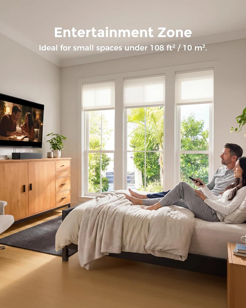 Namų kino sistema ULTIMEA garso juosta su integruotu žemųjų dažnių garsiakalbiu, 132 W, Bluetooth 5.4, 2.1 kanalo, Poseidon M20