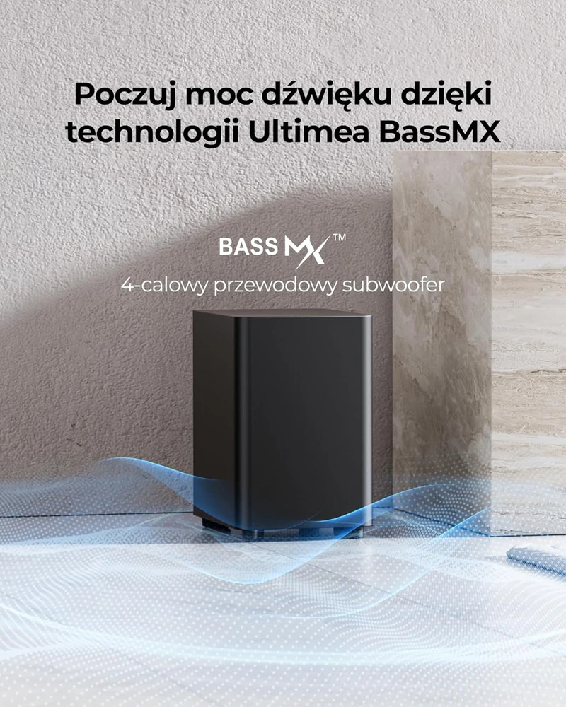 Namų kino sistema ULTIMEA garso kolonėlių sistema 5.1 Dolby Atmos, su žemųjų dažnių garsiakalbiu ir belaidžiais erdvinio garso garsiakalbiais, Aura A50 Pro