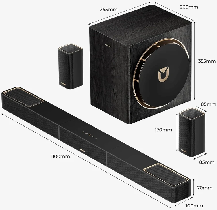 Namų kino sistema „Ultimea Skywave X50“ garso juosta