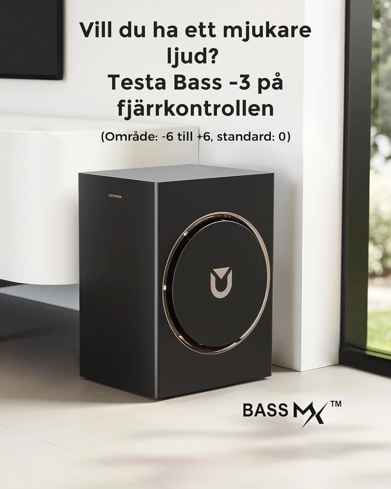 Namų kino sistema ULTIMEA namų kino garso sistema 5.1.2 su Dolby Atmos, belaidžiu žemųjų dažnių garsiakalbiu, 460 W, HDMI eARC, Bluetooth, Skywave F40 Boom