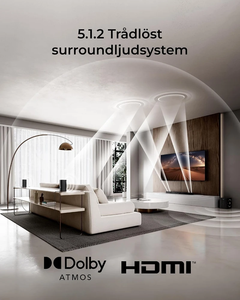 Namų kino sistema ULTIMEA namų kino garso juosta 5.1.2 Dolby Atmos 530 W Skywave X40