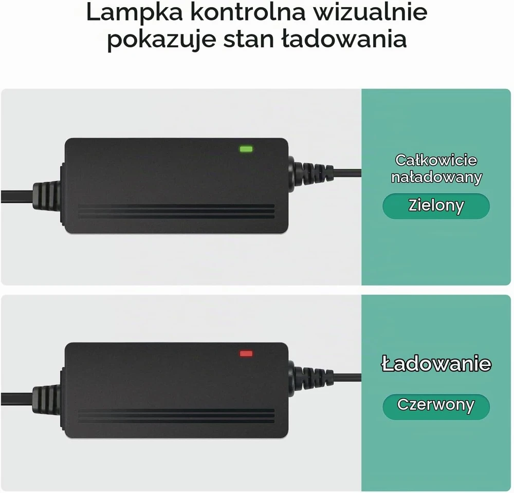 NASTIMA švino rūgštinių akumuliatorių įkroviklis 12 V 1,2 A su 235 cm laidu
