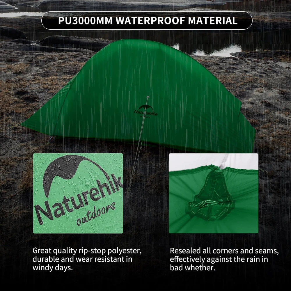 Naturehike Itin lengva dvivietė palapinė Cloud Up 2 (atnaujintas modelis)