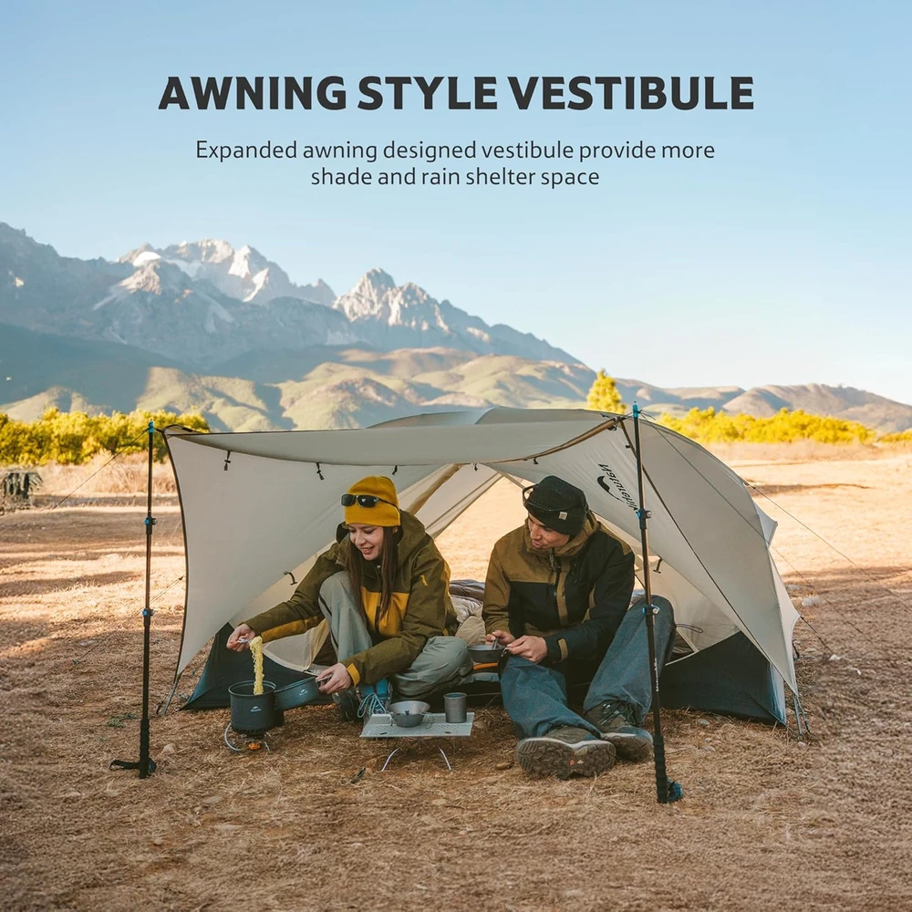 Naturehike ultralengva dviguba palapinė 2 asmenims, 3–4 sezonų, Mongar UL