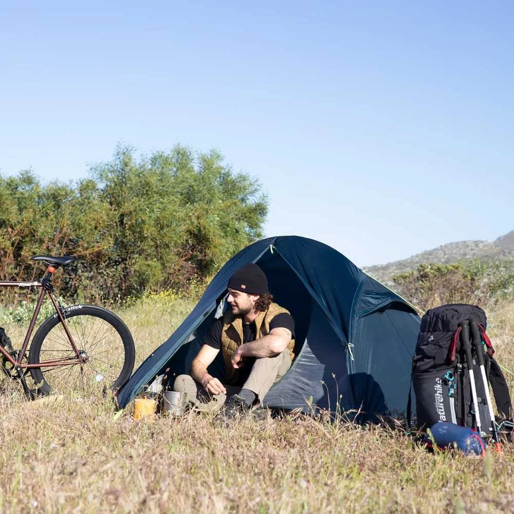 Naturehike vienvietė itin lengva neperšlampama palapinė žygiams ir dviračių išvykoms, NH18A095-D