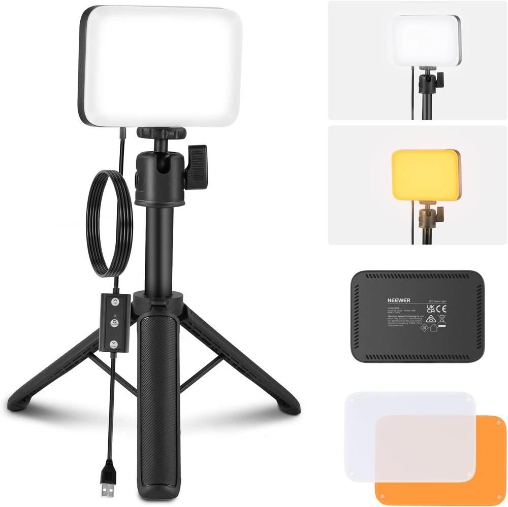 „Neewer BP66“ studijos rinkinys, dvi LED lempos + filtrai + trikojai