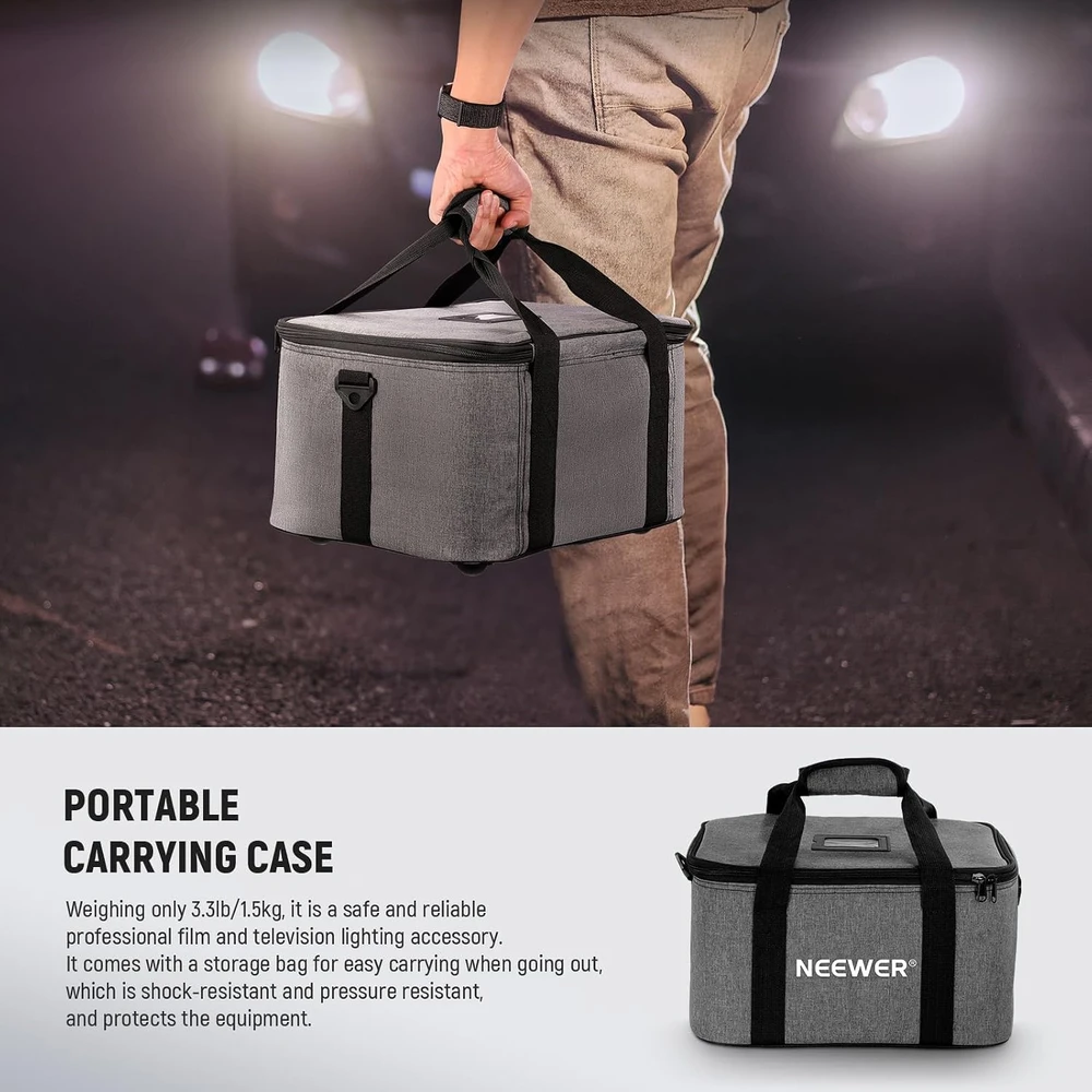 NEEWER optinis spotlight snoot su 20° reguliuojama fokusavimo funkcija ir 16 gobo, LS-48 modelis