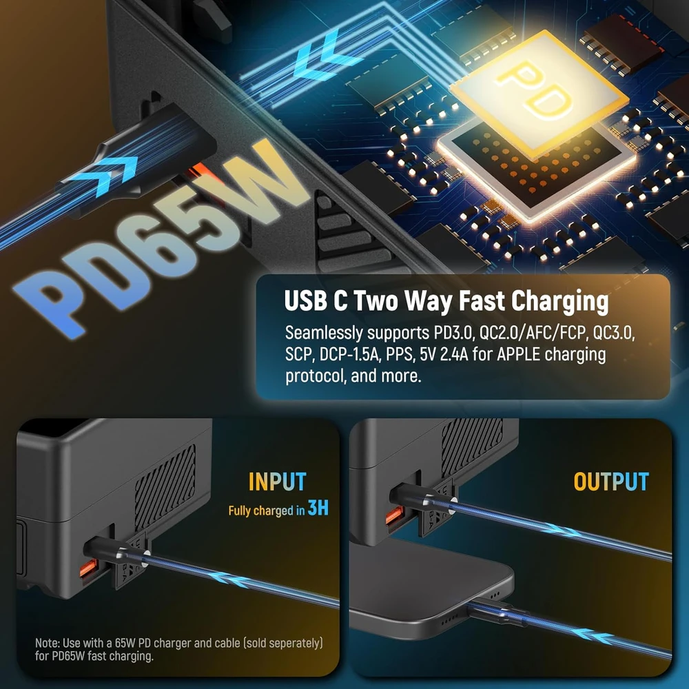 NEEWER V-mount akumuliatorius 6800 mAh 99 Wh su OLED ekranu, PD 65 W USB-C, PS099E
