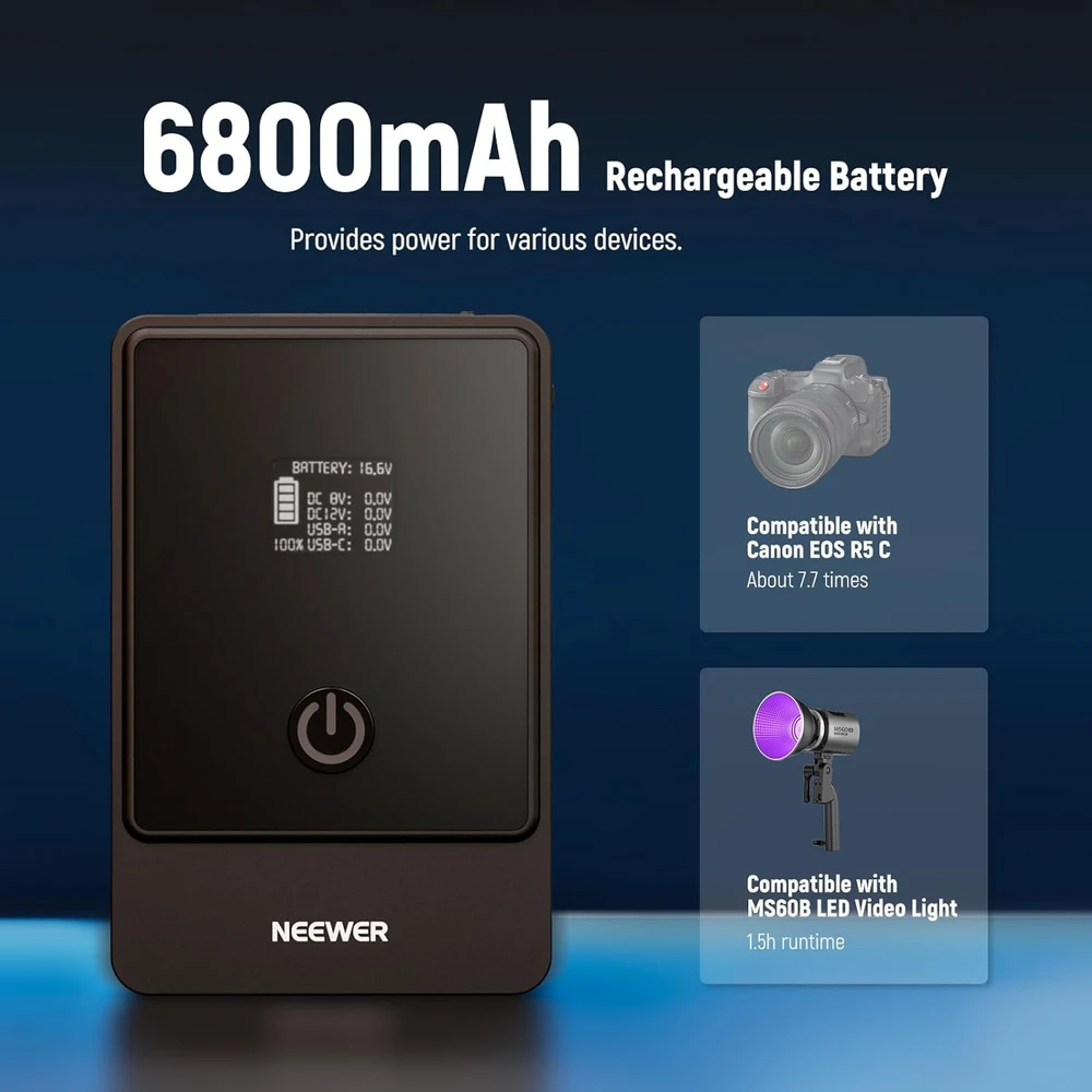 NEEWER 6800 mAh, 14.5 V, 99 Wh Baterija