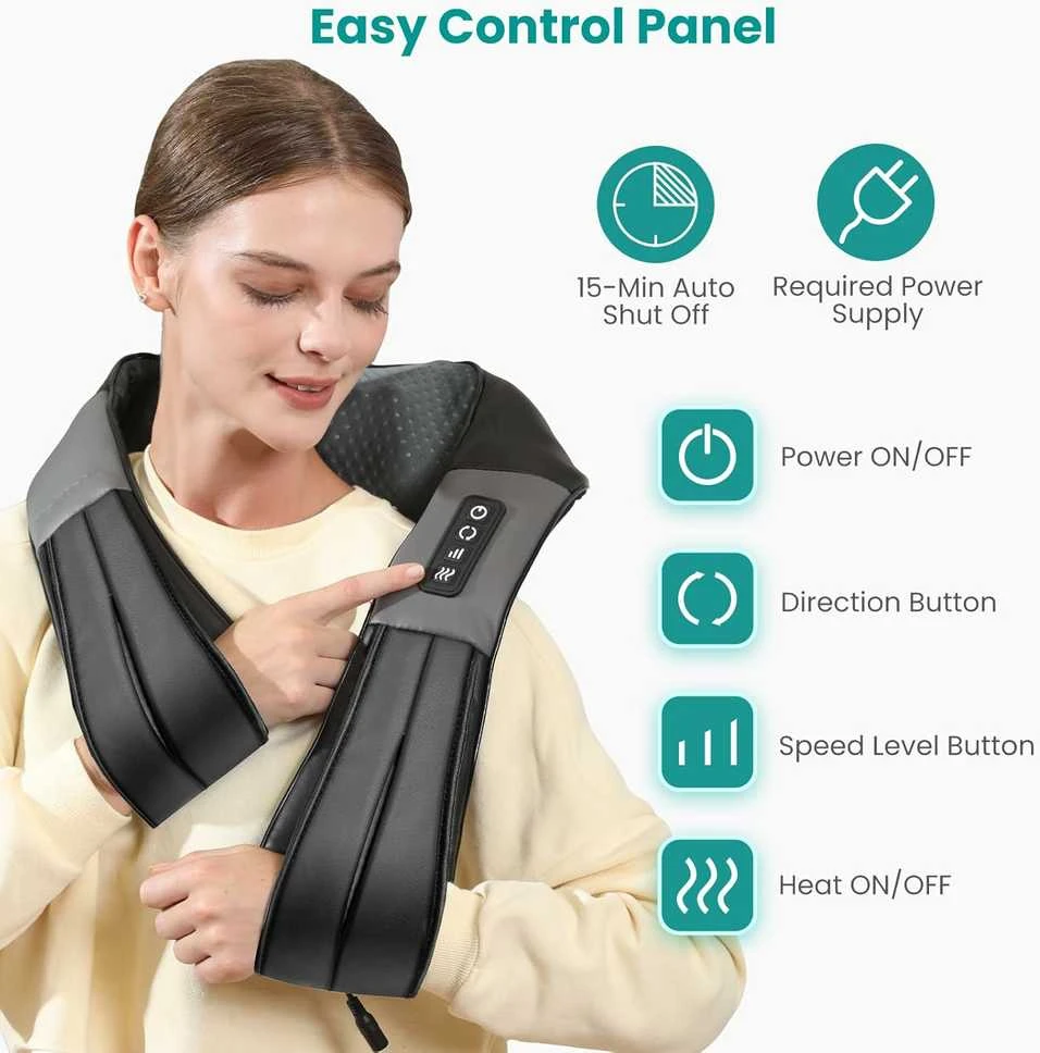 Nekteck Shiatsu kaklo ir nugaros masažuoklis