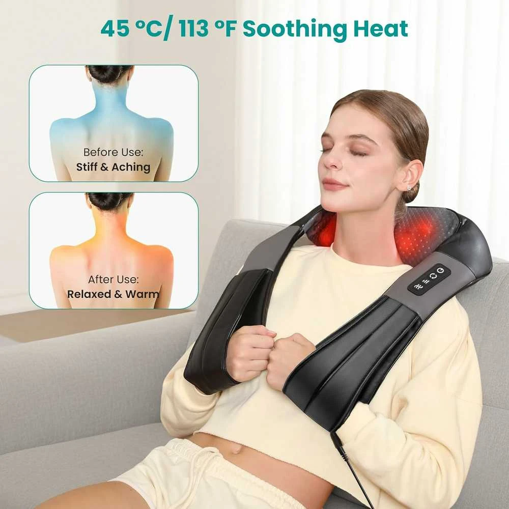 Nekteck Shiatsu kaklo ir nugaros masažuoklis