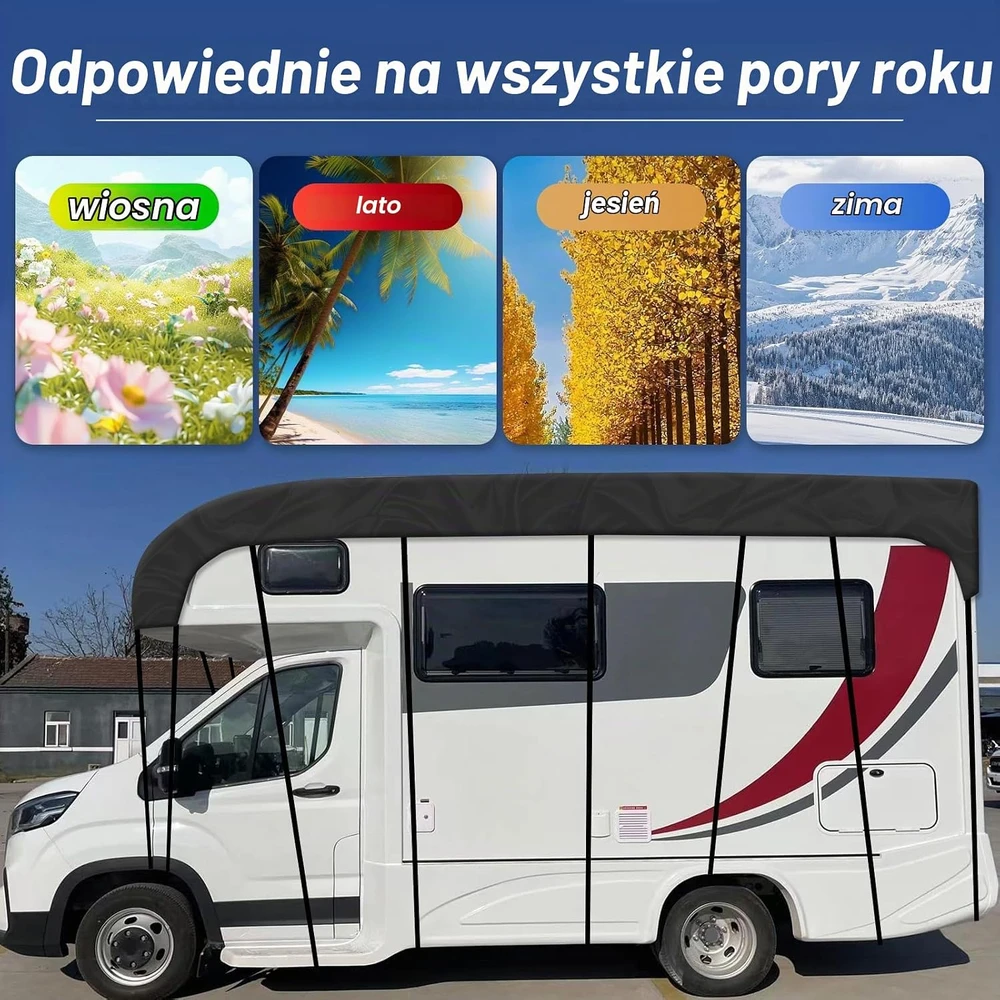 NEWFUN kemperio stogo uždangalas iš 210D Oksfordo audinio, 6,5 × 3 m, modelis 1