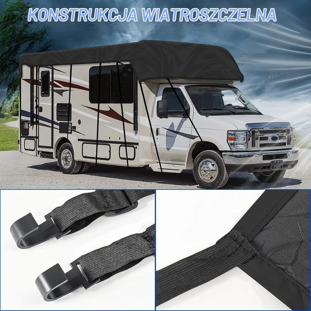 NEWFUN kemperio stogo uždangalas iš 210D Oksfordo audinio, 6,5 × 3 m, modelis 1