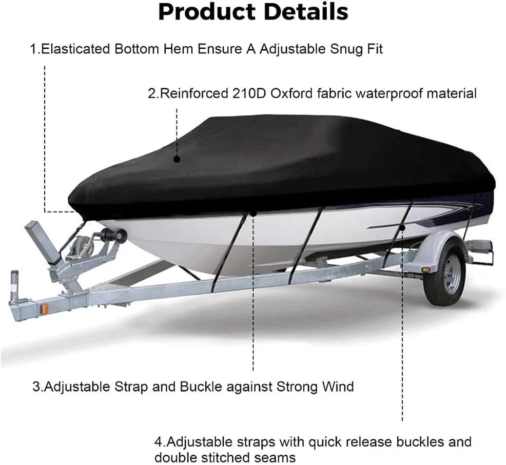 NEWFUN valties uždangalas 14–16 pėdų, 530 x 290 cm, Oxford 420D, modelis 1