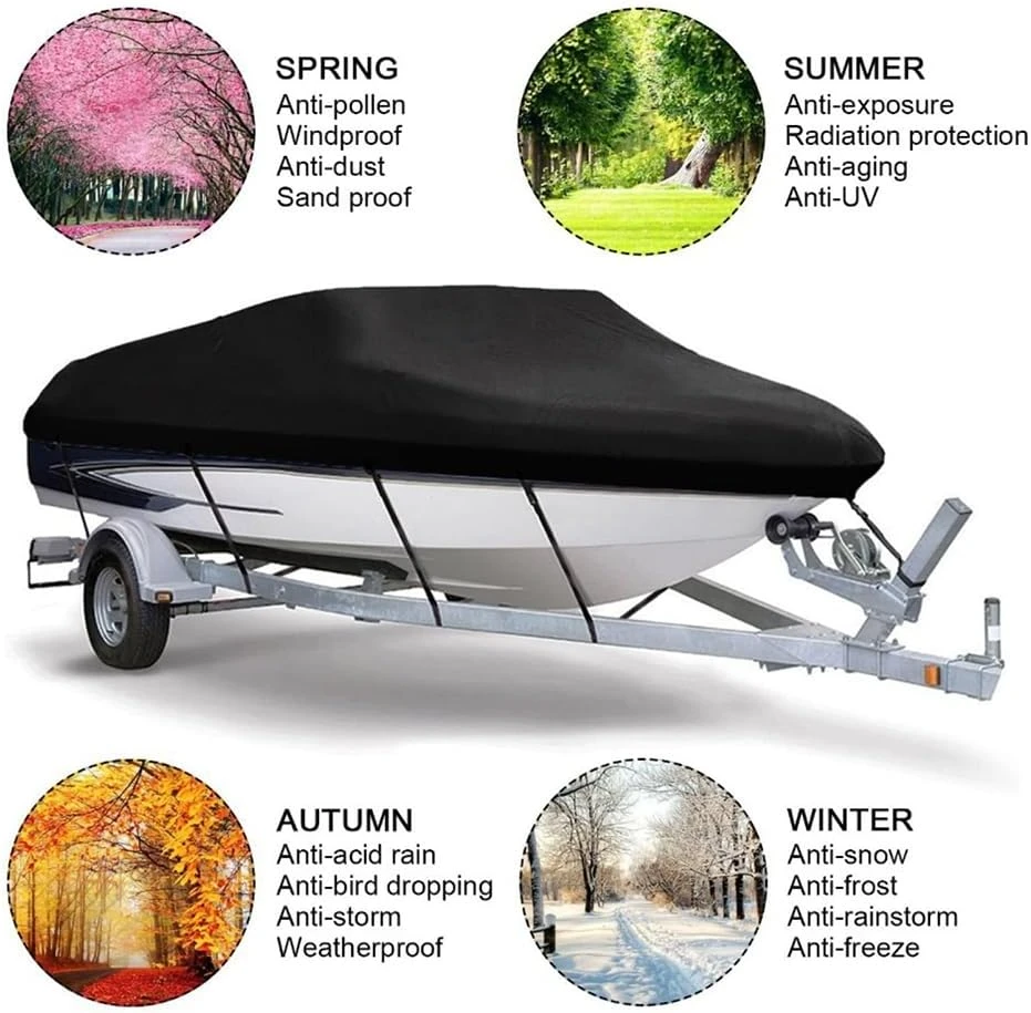NEWFUN valties uždangalas 14–16 pėdų, 530 x 290 cm, Oxford 420D, modelis 1