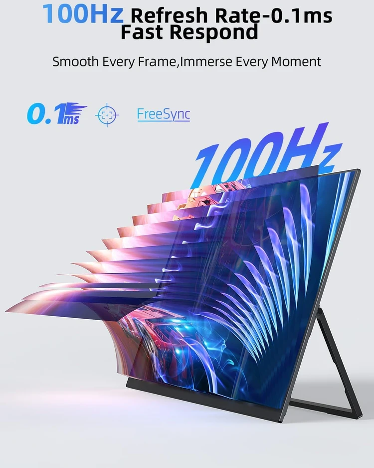 Newsoul nešiojamasis žaidimų monitorius 21,5 col., QLED, Full HD, 100 Hz, 214J01