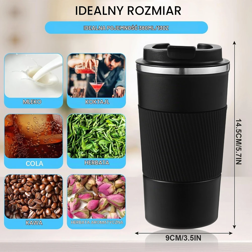 NEXROLA nerūdijančiojo plieno kelioninis termopuodelis 510 ml, TTS10009