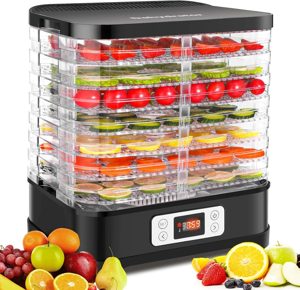 Nictemaw maisto džiovyklė, 400 W, 8 padėklų, temperatūros reguliavimas 35-70 °C, SC-5330B