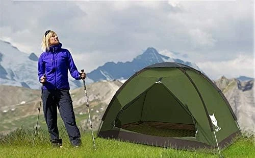 Night Cat kempingo palapinė 1–2 asmenims, lengva, vandeniui atspari, 2,2 x 1,2 m SG-TENT-ARMY