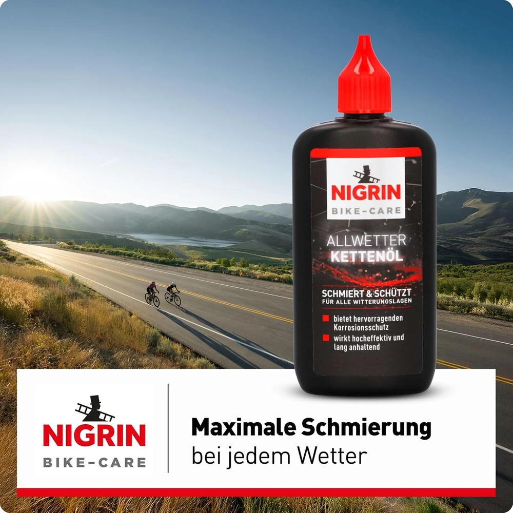 NIGRIN dviračių grandinės tepalas 100 ml 5W-30 50079
