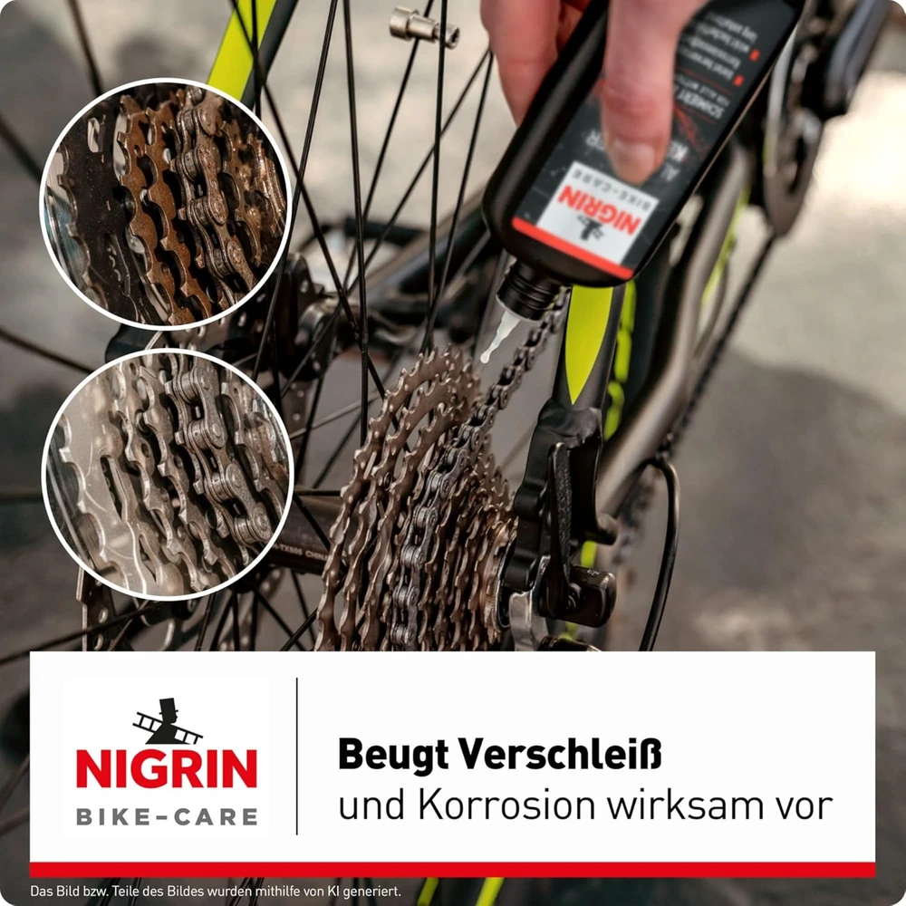 NIGRIN dviračių grandinės tepalas 100 ml 5W-30 50079