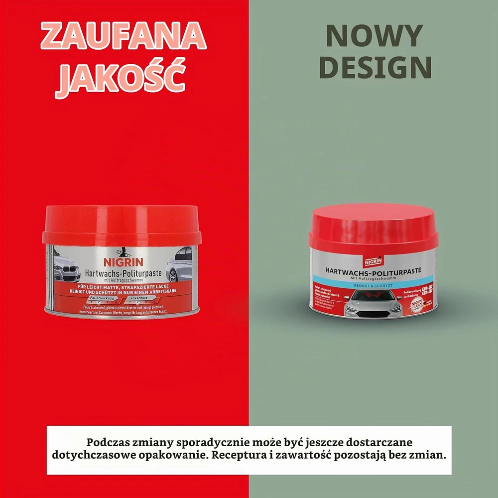 Nigrin kieto vaško poliravimo pasta su karnaubo vašku, 250 ml, 72943